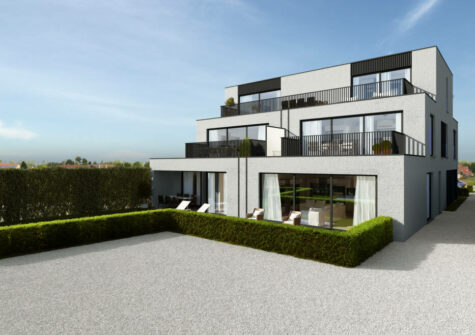 Ruim gelijkvloers appartement met zonnig terras en tuin